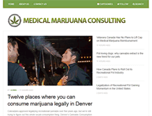 Tablet Screenshot of medmarijuanaconsulting.com